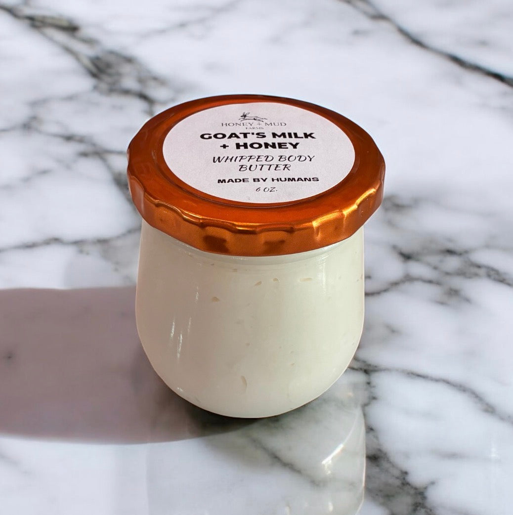 Goat's Milk + Honey Whipped Body Butter — 6 oz