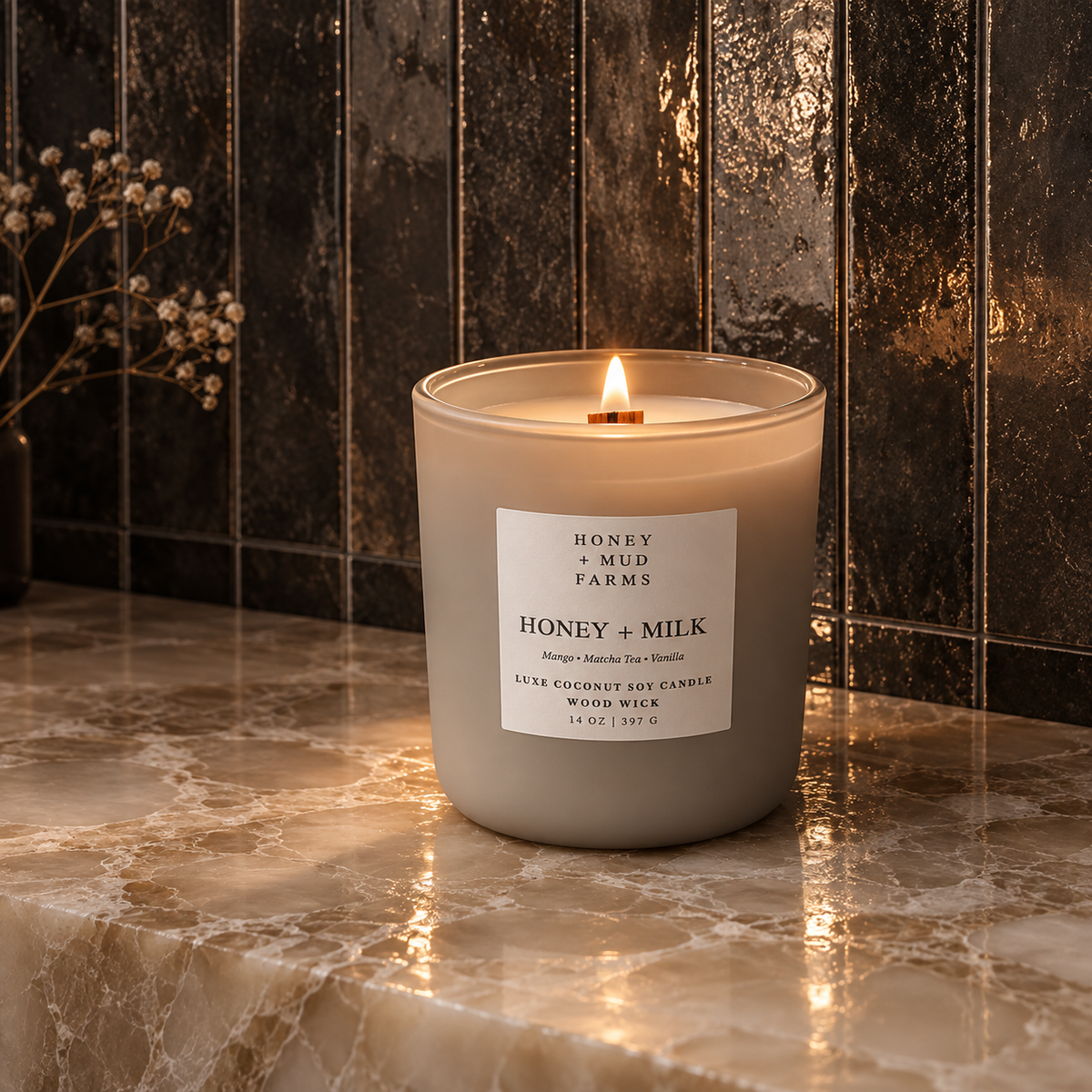 Honey + Milk Luxe Coconut Soy Candle