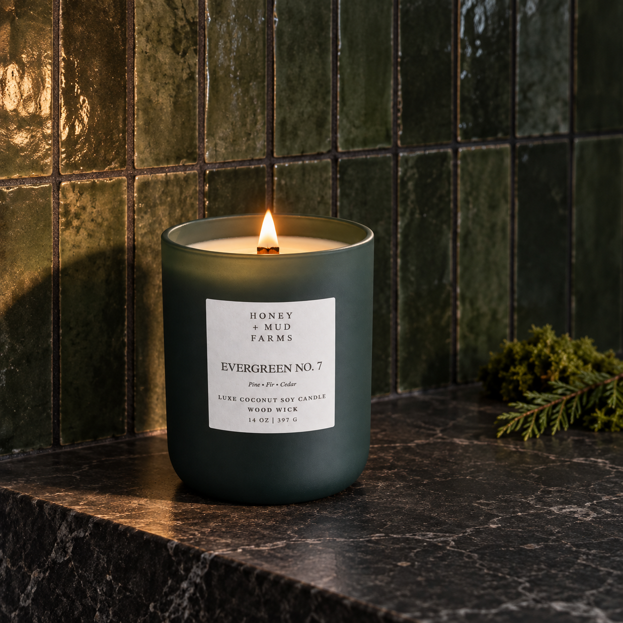 Evergreen No. 7 Luxe Coconut Soy Candle