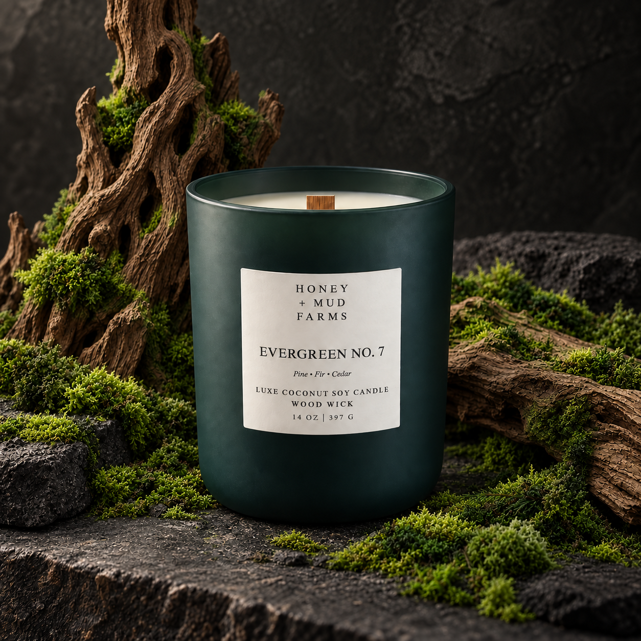 Evergreen No. 7 Luxe Coconut Soy Candle
